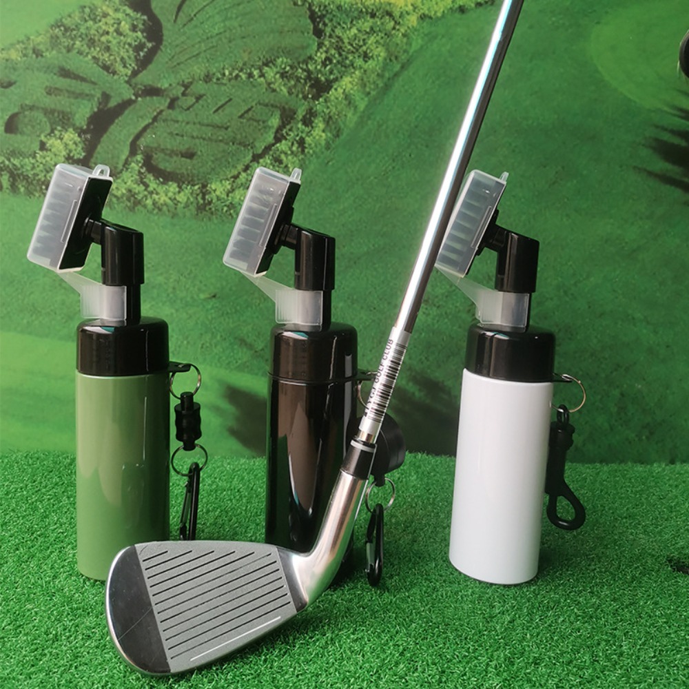 Golf Equipment Sales - แปรงทำความสะอาดไม้กอล์ฟมืออาชีพพร้อมอุปกรณ์ทำความสะอาดกล้องสเปรย์กันรั่วสำหรับทำความสะอาดกอล์ฟ