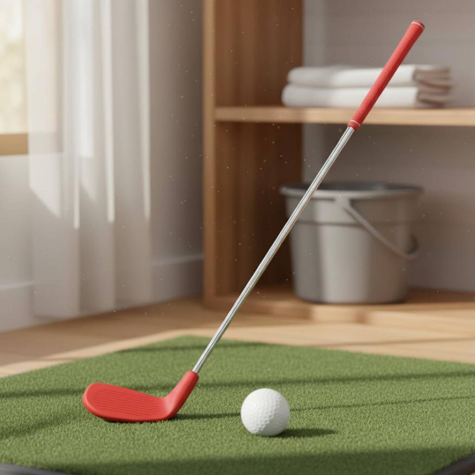 Golf Equipment For Beginners - ไม้กอล์ฟฝึกซ้อม หัวพลาสติก อุปกรณ์กีฬากอล์ฟ น้ำหนักเบา พกพาสะดวก สำหรับผู้เริ่มต้น