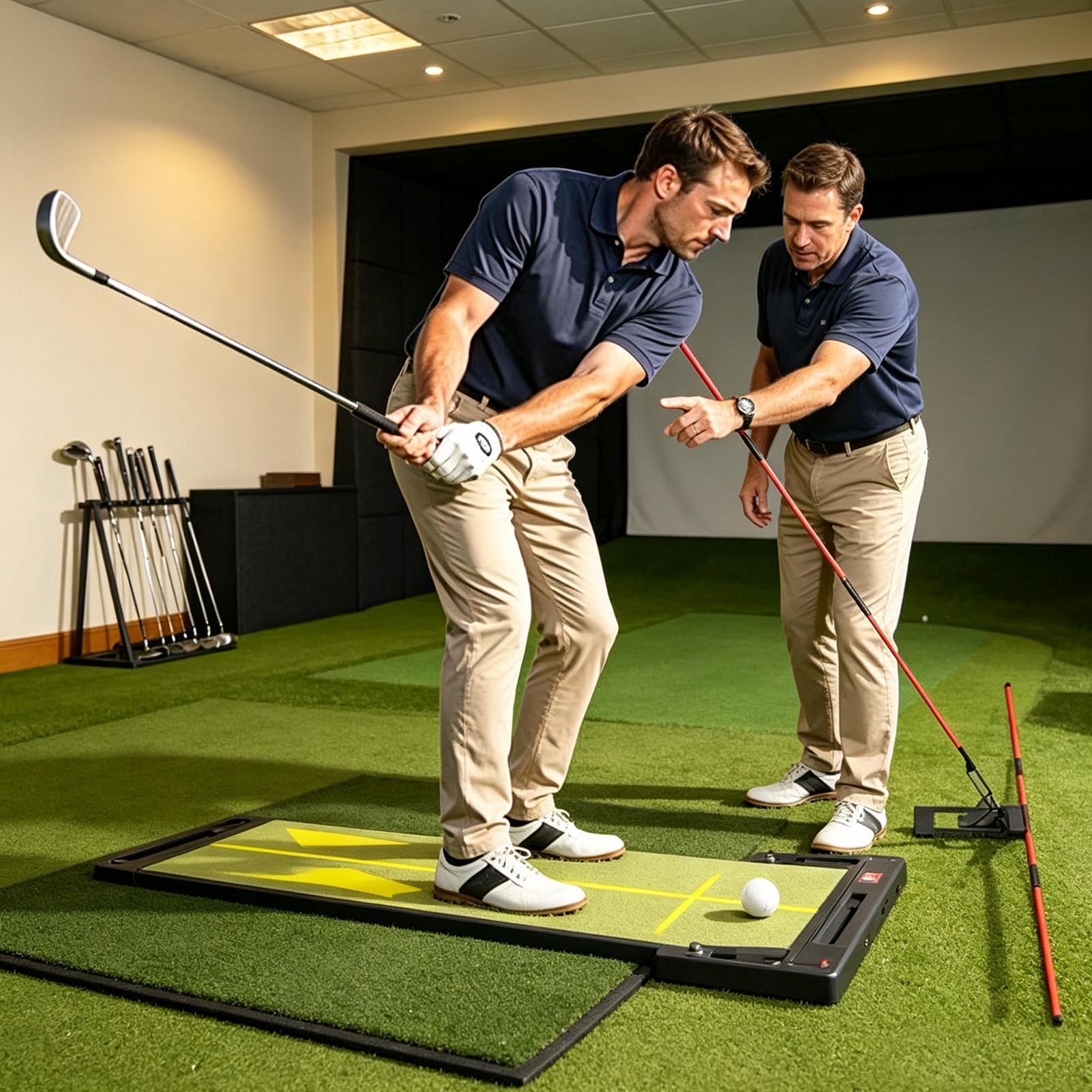 Golf Equipment For Beginners - อุปกรณ์ฝึกซ้อมกอล์ฟแบบปรับมุมได้ ไม้ฝึกซ้อมการจัดตำแหน่ง อุปกรณ์ช่วยฝึกกอล์ฟ สำหรับผู้ชาย ผู้หญิง ผู้ใหญ่