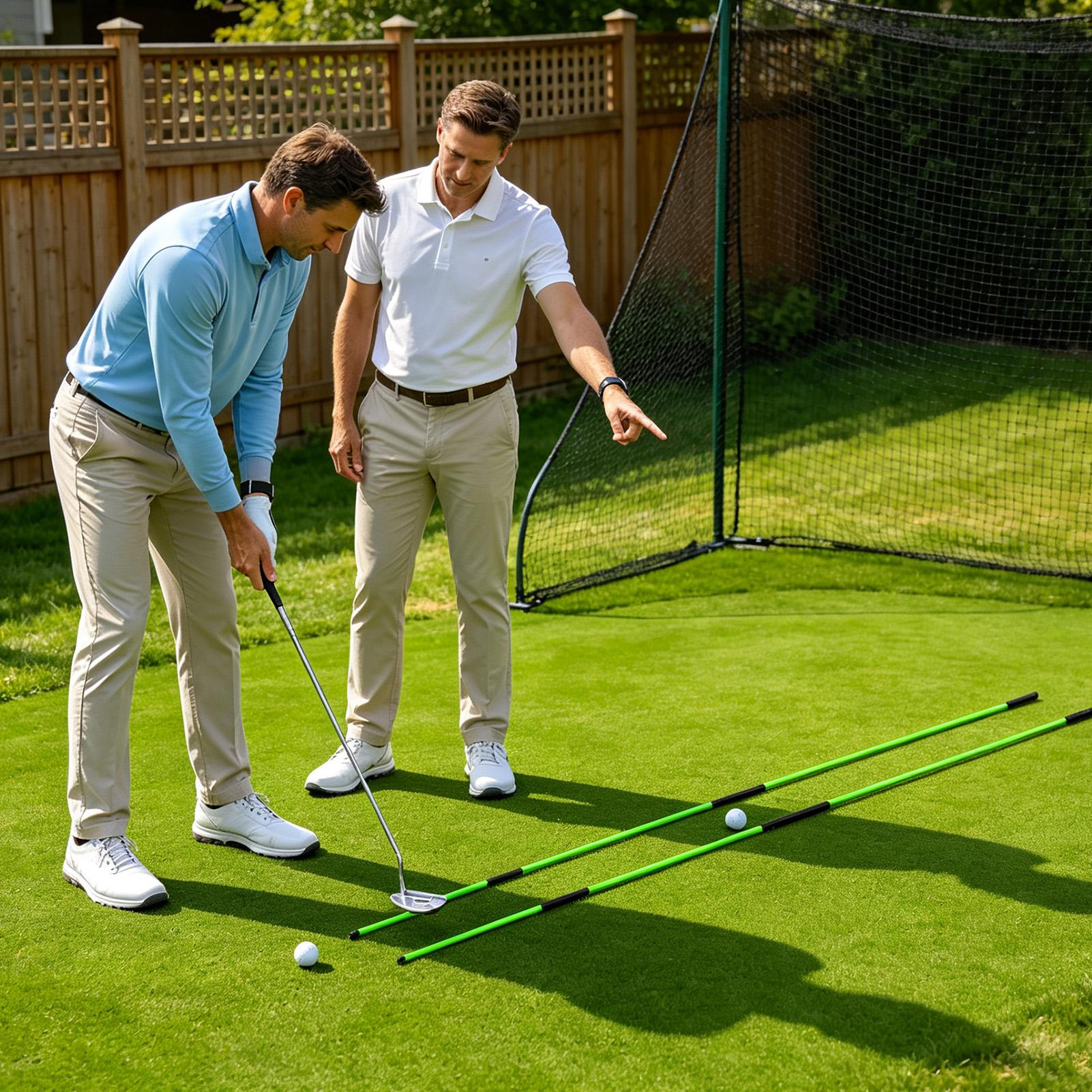 Golf Equipment For Beginners - อุปกรณ์ฝึกการจัดแนววงสวิงกอล์ฟแบบพกพา อุปกรณ์แก้ไขวงสวิงกอล์ฟสำหรับผู้ชาย ผู้หญิง และนักกอล์ฟมือใหม่