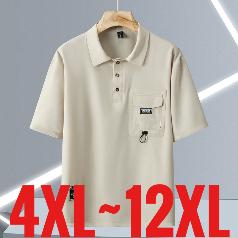 Golf Equipment Sales - เสื้อโปโลลำลองผู้ชายไซส์ใหญ่พิเศษ 12XL แขนสั้น สำหรับเล่นกอล์ฟ ไซส์ใหญ่พิเศษ 6xl