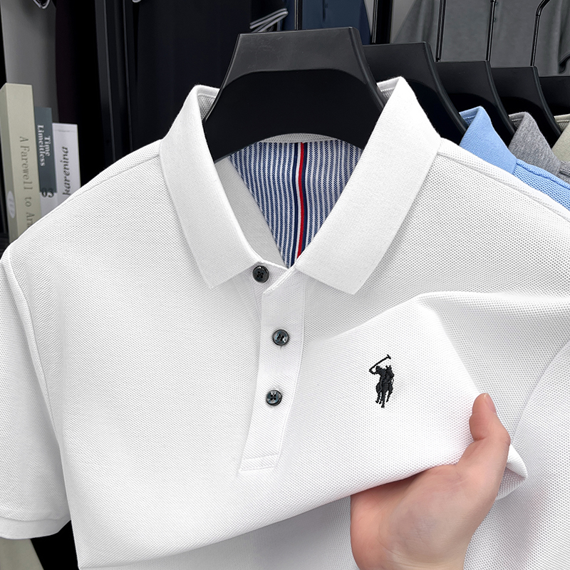 เสื้อโปโลแขนสั้นผู้ชายผ้าฝ้ายแ - Golf Equipment Sales บทวิจารณ์และราคา