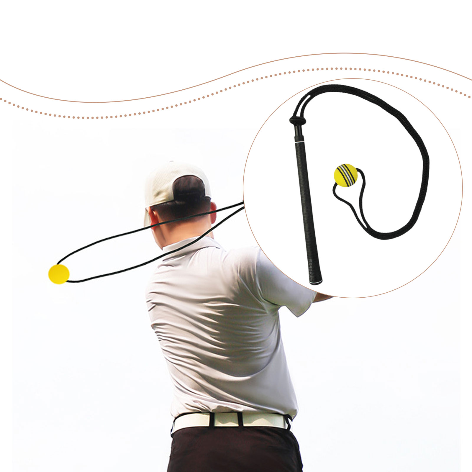 อุปกรณ์ฝึกซ้อมวงสวิงกอล์ฟ เชือ - Golf Equipment For Beginners บทวิจารณ์และราคา